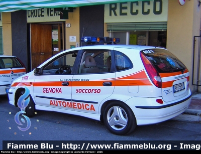 Nissan Almera Tino
Pubblica Assistenza Croce Verde Recco GE
Parole chiave: Liguria (GE) Nissan_Almera_Tino 118_Genova Automedica PA_CV_Recco