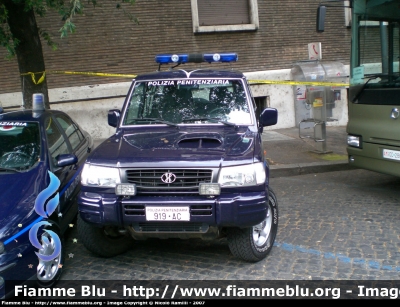 Hyundai Galloper Wagon
Polizia Penitenziaria
Fuoristrada Utilizzato dal Nucleo Radiomobile per i Servizi Istituzionali
POLIZIA PENITENZIARIA 919 AC
Parole chiave: Hyundai_Galloper_Penitenziaria