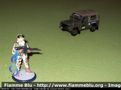 Land Rover 90 CARABINIERI
Contingente ITALFOR Missione Afghanistan - Kabul (International Security Assistance Force) ISAF 2003 - 1° Rgt CC Parà Tuscania. Scala 1/43
Parole chiave: Modellismo_Viki71