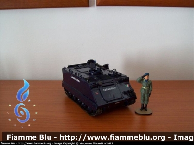 CARABINIERI M113
Carro XI Brigata Meccanizzata Carabinieri - 8° Btg Mobile Lazio - Reparti Speciali 1° Brigata Mobile
Parole chiave: Modellismo_Viki71
