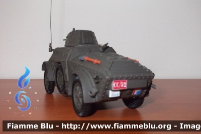 AB41
Carabinieri
Autoblindo Btg Mobile dopo guerra Servizio O.P. - Anni 40
Modello in scala
Parole chiave: AB41
