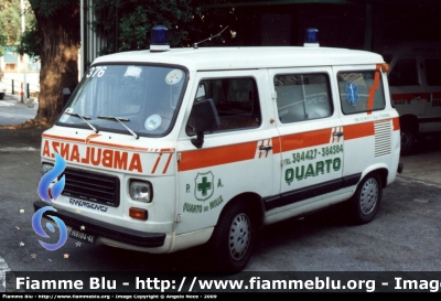 Fiat 900 E
Croce Verde Quarto dei Mille
anno 1982
mitica ambulanza allestita dalla MAF e rimasta in servizio fino al 1998 , attualmente giace in garage in attesa di un radicale restauro.
Parole chiave: Fiat 900E 118_Genova Ambulanza CV_Quarto_dei_Mille