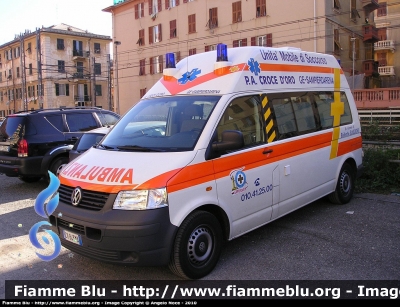 Volkswagen Transporter T5
Pubblica Assistenza Croce Oro Genova Sampierdarena
Ambulanza cat. A1 Allestita OREGON
Parole chiave: Volkswagen Transporter_T5 Ambulanza