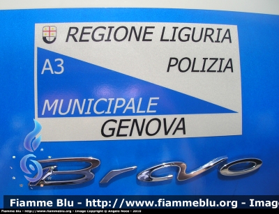 Fiat Nuova Bravo
Polizia Locale Genova
Particolare del Numero dell'Auto
Allestimento Ciabilli
POLIZIA LOCALE YA 968 AG
Parole chiave: Fiat Nuova_Bravo PoliziaLocaleYA968AG