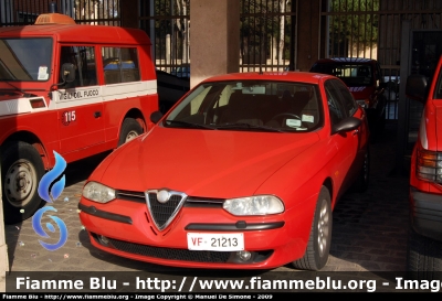 Alfa Romeo 156 I serie 
Vigili del Fuoco 
Comando di Pescara 
VF21213
Parole chiave: Alfa-Romeo 156_Iserie VF21213
