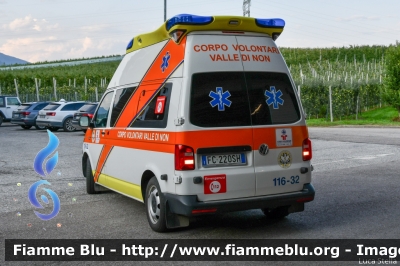 Volkswagen Transporter T6
Corpo Volontari Valle di Non (TN)
Allestimento "Hornis Blue" di Ambulanz Mobile
116-33
Parole chiave: Volkswagen Transporter_T6 Ambulanza