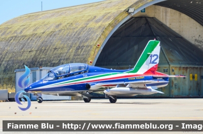 Aermacchi MB339PAN
Aeronautica Militare Italiana
 313° Gruppo Addestramento Acrobatico
 Stagione esibizioni 2017
 Pony 12
Parole chiave: Aermacchi MB339PAN Pony12