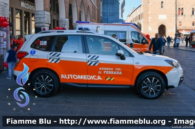 Subaru Forester VI serie
118 Ferrara Soccorso
Azienda Ospedaliera Universitaria di Ferrara
Automedica "FE3175"
Allestimento Vision
Parole chiave: Subaru Forester_VIserie Automedica Viva_2021