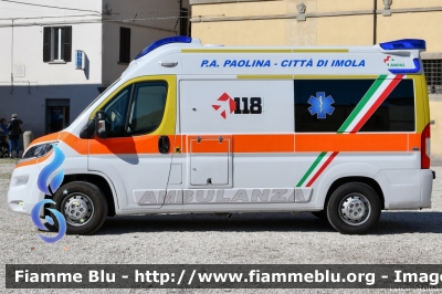 Fiat Ducato X290
Pubblica Assistenza Paolina Città di Imola
Allestimento EDM
Parole chiave: Fiat Ducato_X290 Ambulanza