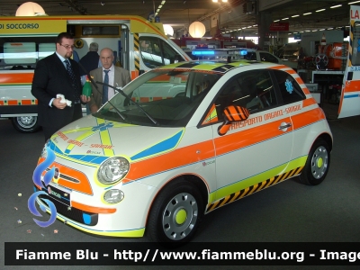 Fiat Nuova 500
Veicolo promozionale Medicar
 In esposizione al Reas 2008
Parole chiave: Fiat Nuova_500 automedica Reas_2008