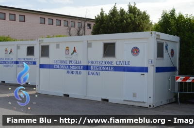 Modulo Bagni
Regione Puglia 
Colonna Mobile Regionale di Protezione Civile
Parole chiave: Modulo Bagni
