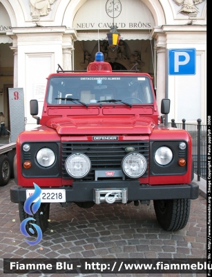 Land Rover Defender 90
Vigili del Fuoco
Distaccamento Volontario di Almese (To)
VF 22218
Parole chiave: Land-Rover Defender_90 VF22218