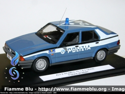 Alfa Romeo 75 II serie
Polizia di Stato
Polizia stradale
Elaborazione su base Progetto K, scala 1/43
