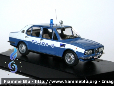 Alfa Romeo Alfetta I serie
Polizia di stato squadra volante
Elaborazione su base Progetto K scala 1/43
