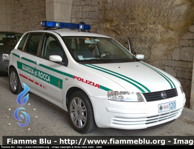 Fiat Stilo II serie
Repubblica di San Marino
Guardia di Rocca
POLIZIA 120
Parole chiave: Fiat Stilo_IIserie RSM_Polizia_120
