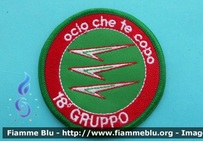 Patch 
Areonautica Militare Italiana
18° Gruppo
