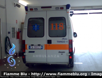 Fiat Ducato II serie
Azienda U.L.S.S. 22 Bussolengo
Ospedale di Villafranca V.se
Infermierizzata "TANGO 4"
Allestimento Aricar
Parole chiave: Fiat Ducato_IIserie Ambulanza