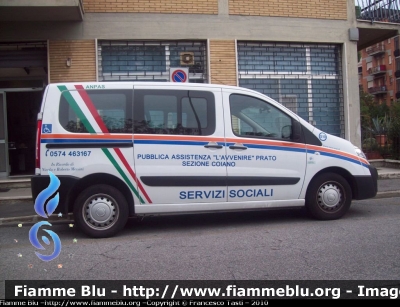 Fiat Scudo IV serie
Pubblica Assistenza L'Avvenire Prato
Sezione Coiano

Parole chiave: Fiat Scudo_IVserie Servizi_Sociali