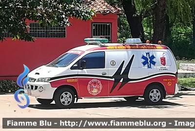 Hyundai H1 I serie
Paraguay
Unidad de Rescate y Extincion Capiata - Central 
Parole chiave: Hyundai H1_Iserie Ambulanza