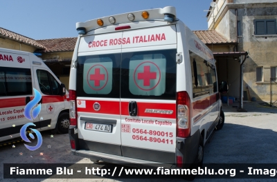 Fiat Ducato X250
Croce Rossa Italiana
Comitato Locale di Capalbio 
Allestita Avs
CRI 474 AD
Parole chiave: Fiat Ducato_X250 CRI474AD