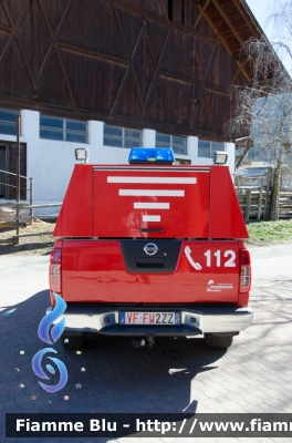 Nissan Navara III serie
Vigili del Fuoco
 Unione Distrettuale di Bolzano
 Corpo Volontario di Frasinetto
 Freiwillige Feuerwehr Verschneid
 Allestito Rosenbauer
 VF FW 2ZZ
Parole chiave: Nissan Navara_IIIserie VFFW2ZZ