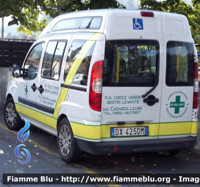 Fiat Doblò II serie 
Pubblica Assistenza Croce Verde Sestri Levante (GE)
Sezione Casarza Ligure
Trasporto Disabili
Parole chiave: Fiat Doblò_IIserie