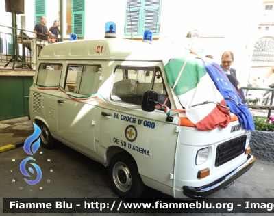 Fiat 900 T
Pubblica Assistenza Croce Oro Genova Sampierdarena
Allestita Fissore
Parole chiave: Fiat 900_T Ambulanza