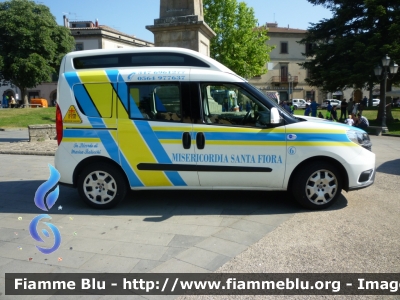 Fiat Doblò IV serie
Misericordia Santa Fiora (GR)
Mezzo attrezzato allestimento Orion
Codice mezzo: 06


*fotografato all' inaugurazione della nuova ambulanza di Castel del Piano*
