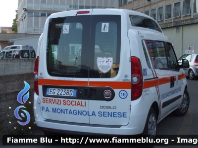 Fiat Doblò III serie
Pubblica Assistenza Montagnola Senese (SI)
Allestito Europea
Codice automezzo: 16
Parole chiave: Fiat Doblò_IIIserie
