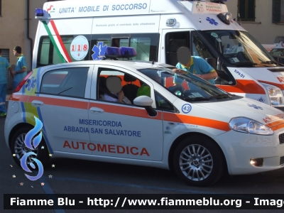 Fiat Grande Punto
Misericordia Abbadia San Salvatore (SI)
Allestita Europea
Automedica
Codice automezzo: 43
Parole chiave: Fiat Grande_Punto Automedica