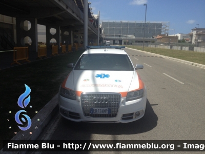 Audi A6
Protezione Civile
Organizzazione Europea Vigili del Fuoco Volontari
Delegazione Roma-Pietralata
Automedica
Parole chiave: Audi A_6