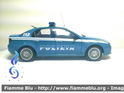 Alfa-Romeo 159
Polizia di Stato
Modellino in scala 1/24 
Modificato su base Bburago
