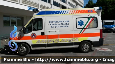 Fiat Ducato III Serie
Associazione Volontari della Protezione Civile - Casale sul Sile (TV)
Trasporti sanitari
Allestimento EDM
"212"
Parole chiave: Fiat Ducato_IIIserie Ambulanza