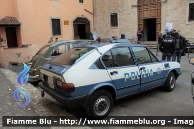 Alfa Romeo Alfasud II serie
Polizia di Stato
Squadra Volante 
Esemplare esposto presso il Museo delle auto della Polizia di Stato
POLIZIA 60920
Parole chiave: Alfa-Romeo Alfasud_IIserie POLIZIA60920 Festa_della_Polizia_2019