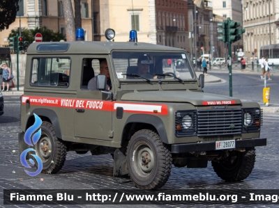 Land Rover Defender 90
Vigili del Fuoco
Comando Provinciale di Roma 
Ex Corpo Forestale dello Stato
VF 28077
Parole chiave: Land-Rover Defender_90 VF28077