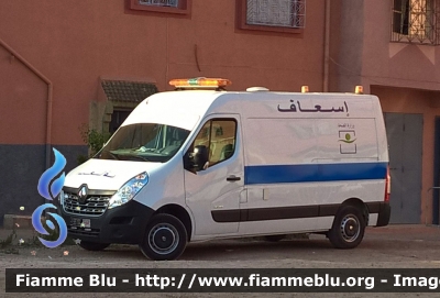 Renault Master IV serie restyle
 المملكة المغربية - ⵜⴰⴳⴻⵍⴷⵉⵜ ⵏ ⵍⵎⴻⵖⵔⵉⴱ - Regno del Marocco
Ministère de la Santé 
Parole chiave: Ambulanza Renault Master_IVserie_restyle