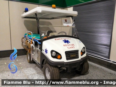 Rescue Cart
Veicolo in servizio presso il Terminal 1 dell'aeroporto di Milano Malpensa
Allestimento EDM Forlì
