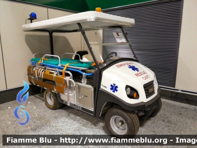 Rescue Cart
Veicolo in servizio presso il Terminal 1 dell'aeroporto di Milano Malpensa
Allestimento EDM Forlì
