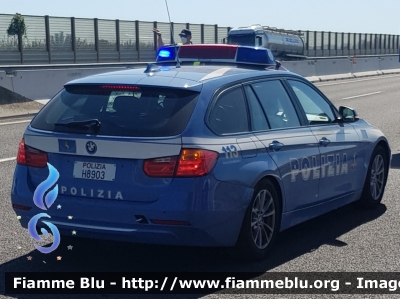 Bmw 318 F31 Touring
Polizia di Stato
Polizia Stradale in servizio sulla rete autostradale di Autostrade per l'Italia
Autovettura allestita Marazzi
Decorazione Grafica Artlantis
POLIZIA H8903
