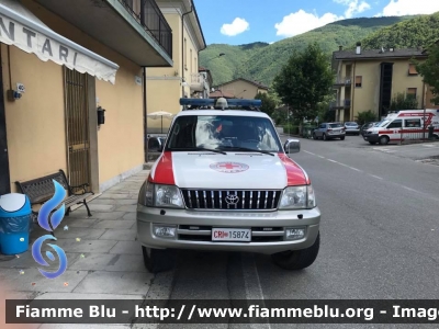 Toyota Land Cruiser IV serie
Croce Rossa Italiana
Comitato Provinciale di Piacenza
Postazione di Marsaglia (PC)
CRI 15874
Parole chiave: Toyota Land_Cruiser_IVserie CRI15874