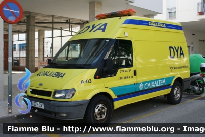 Ford Transit VI serie
España - Spain - Spagna
DYA (Detente Y Ayuda)
Parole chiave: Ambulanza Ambulance Ford Transit_VIserie
