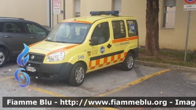 Fiat Doblò II serie
Azienda ULSS 2 Marca Trevigiana
SUEM 118 Treviso Emergenza
Ospedale di Oderzo
Trasporto sangue/medicinali
"346"
Parole chiave: Fiat Doblò_IIserie Automedica
