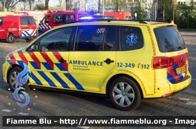 Volkswagen Touran II serie
Nederland - Paesi Bassi
Regionale Ambulance Voorziening (RAV) Region 12 Kennemerland
12-349
