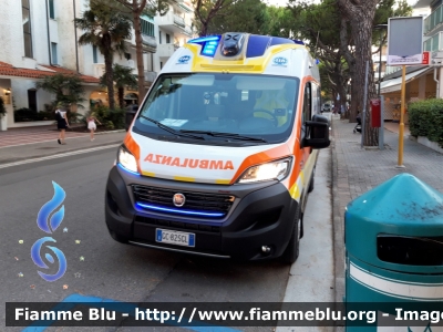Fiat Ducato X290
Cooperativa sociale Castel Monte Onlus
Ambulanza convenzionata
SUEM 118 Venezia Emergenza
Ospedale di Jesolo (VE)
"039" "INDIA 1"
Allestimento Orion
Parole chiave: Fiat Ducato_X290 Ambulanza