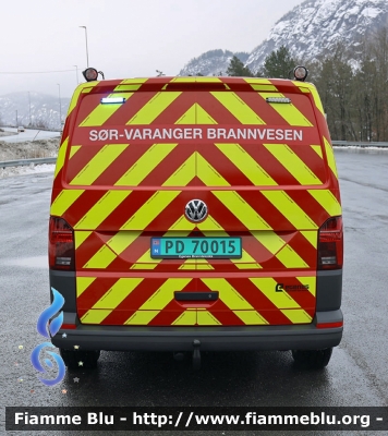 Volkswagen Transporter T6
Kongeriket Norge - Kongeriket Noreg - Norvegia
Sør-Varanger Brannvesen
