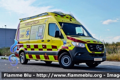 Mercedes-Benz Sprinter III serie restyle
España - Spain - Spagna
Comunitat Autònoma de les Illes Balears - GOIB conselleria general salud
Parole chiave: Ambulanza Ambulance