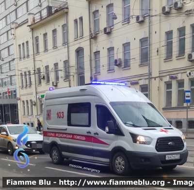 Ford Transit VIII serie
Российская Федерация - Federazione Russa
АСМП класса В - BLS unit
Parole chiave: Ambulanza Ambulance