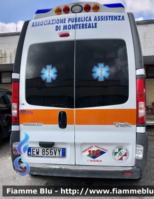 Renault Trafic II serie 
Pubblica assistenza di Montereale 
Allestimento MAF 
Parole chiave: Ambulanza Renault trafic pubblica assistenza Montereale