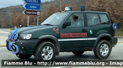 Nissan Terrano II 
Polizia Provinciale 
Provincia de L’Aquila 
Regione Abruzzo 
Parole chiave: Nissan Terrano II