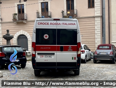 Fiat Ducato X290 
Croce Rossa Italiana 
Comitato Regionale Abruzzo 
Allestimento Elevox 
CRI 224 AG 
Parole chiave: Fiat Ducato_X290 CRI224AG